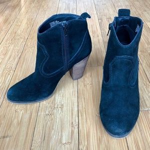 Steve Madden black suede ankle boots